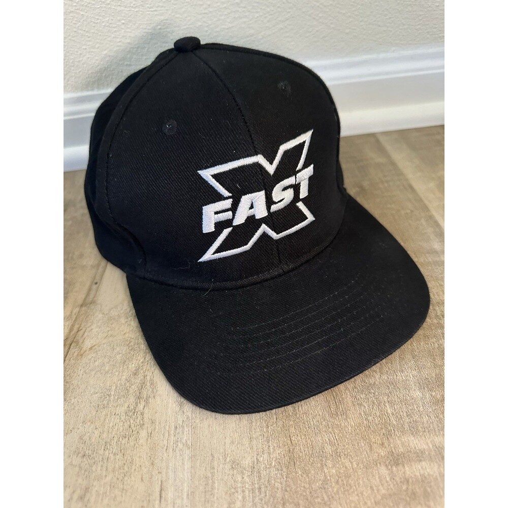 Men's X Fast Embroidered Logo Baseball Cap Hat Snapback Black
